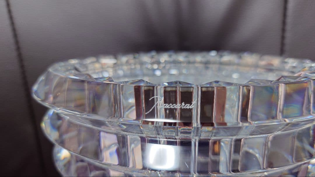 新品【バカラ】アイベース M 花瓶 楕円形 クリスタルガラス フラワーベース