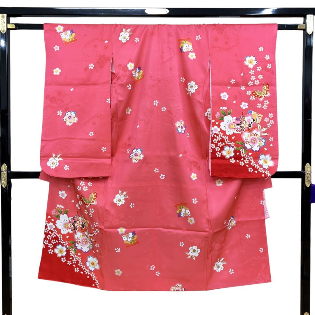 ◎mk-911　七五三　着物　襦袢　半衿　重ね衿　セット　女の子　10-16