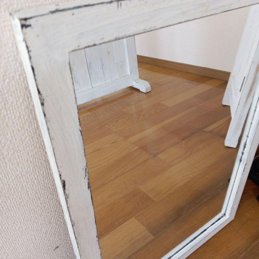 「最終価格」アンティークテーブル　ミラー　サリュ　おうち型　３点セット