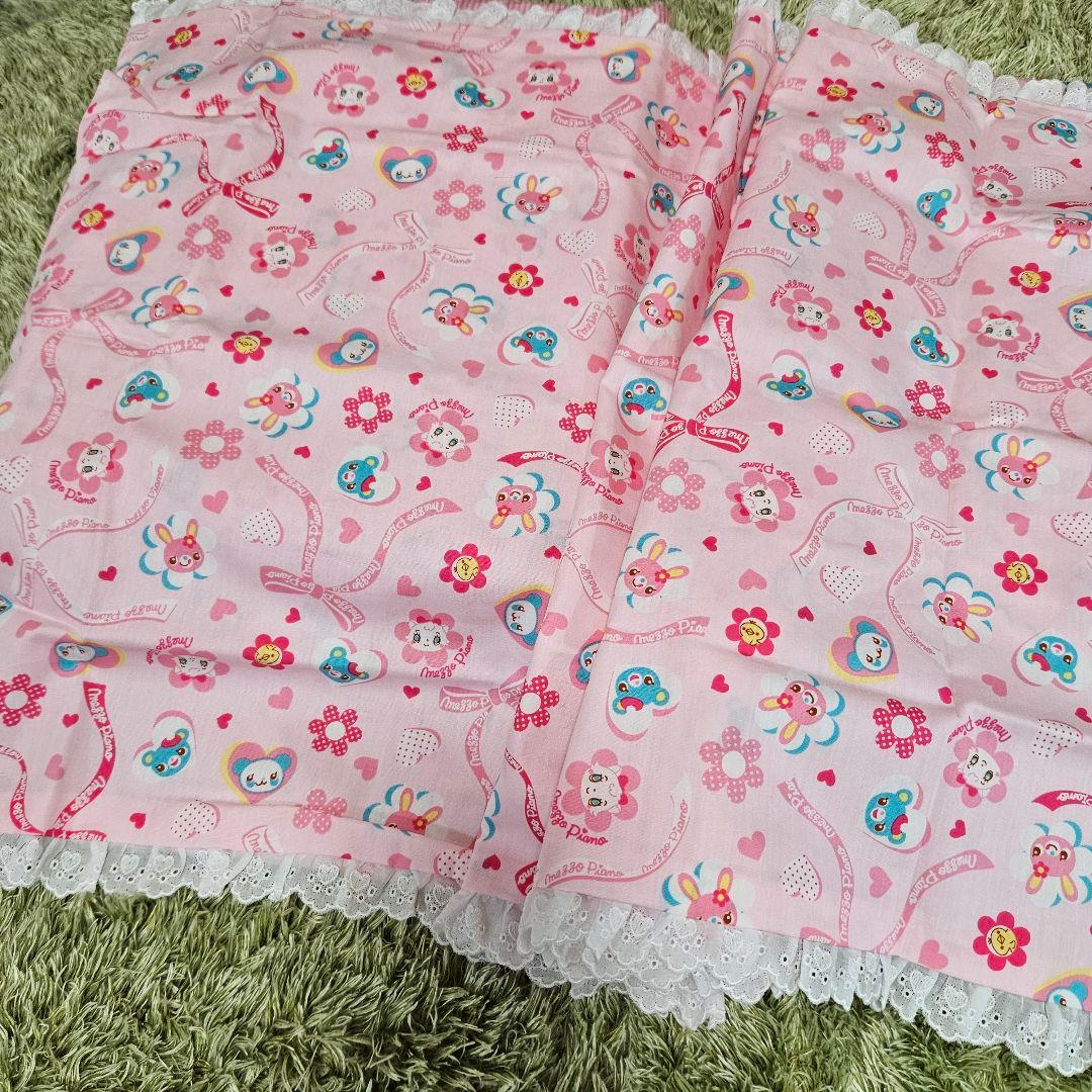 希少品　メゾピアノみみぼぽ総柄布団カバー&シーツ&ピローケース