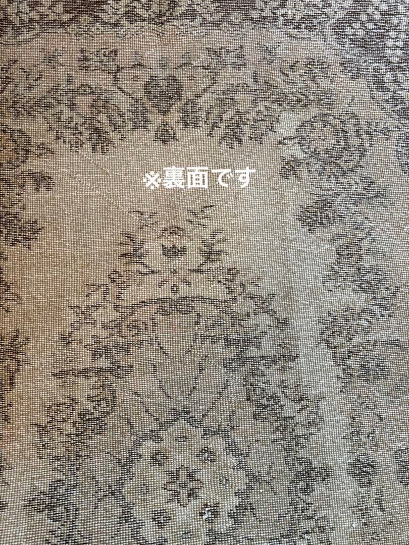 ヴィンテージラグ　ベージュオーバーダイ　ボタニカルメダリオン　トルコ　アナトリア