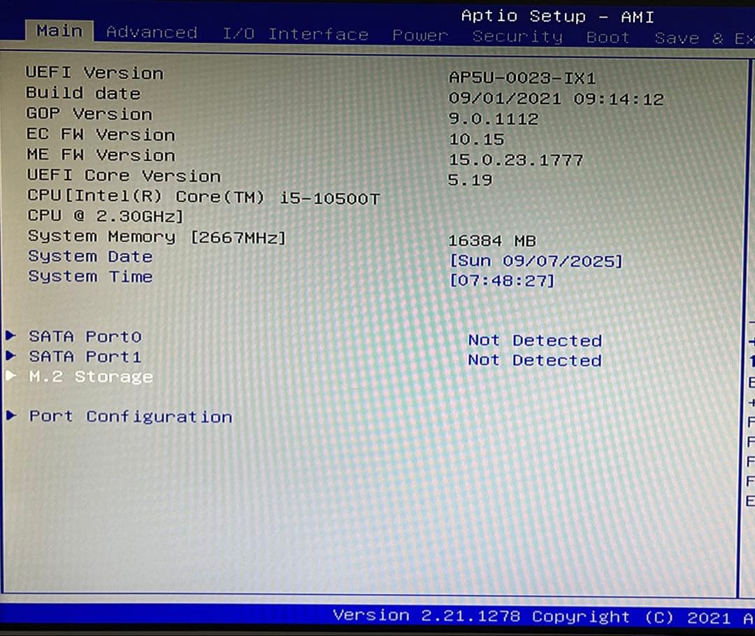 Windowsデスクトップ Endeavor JS200 i5-10500T/16GB/500GB(SSD)