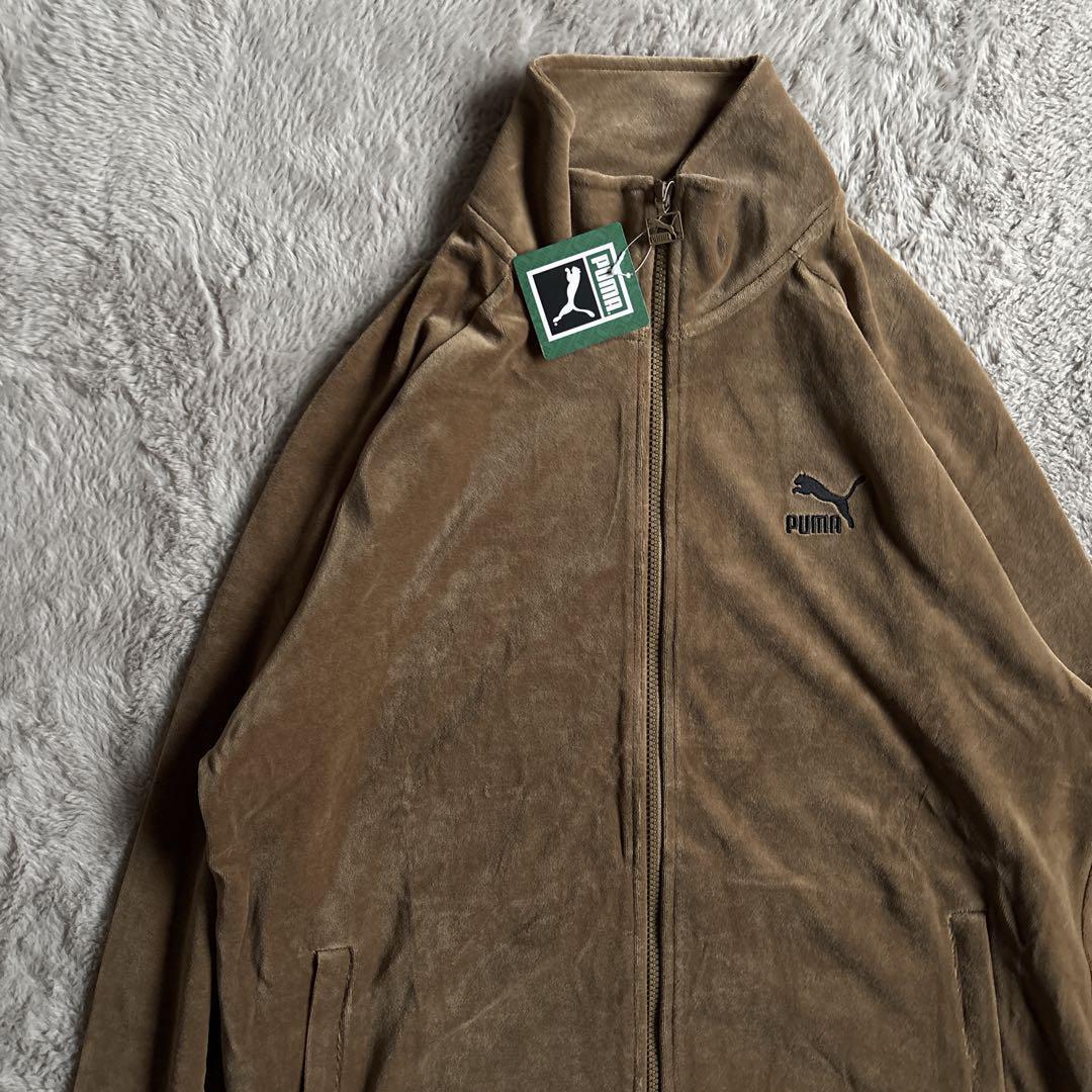 新品 人気モデル　PUMA プーマ ベロア セットアップ ブラウン M