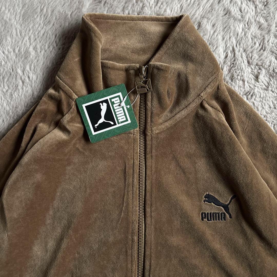 新品 人気モデル　PUMA プーマ ベロア セットアップ ブラウン M
