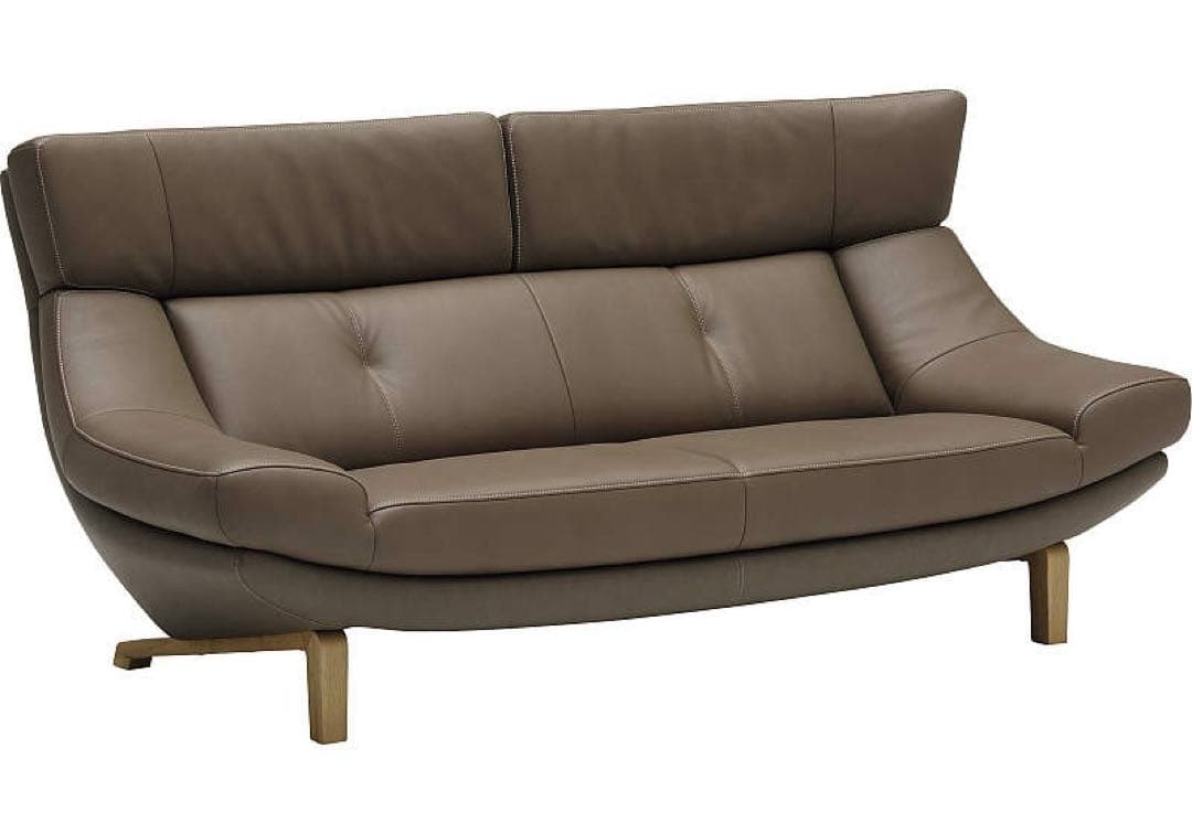 カリモク 2人掛けソファ 1890mm ZU4622 グレージュ モルトブラウン