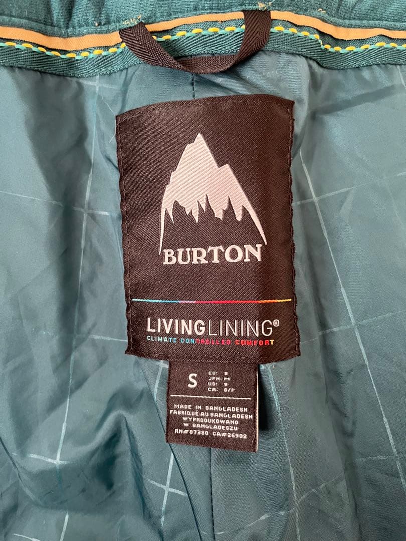 BURTON LIVINGLINING スノーボードウェア Sサイズ