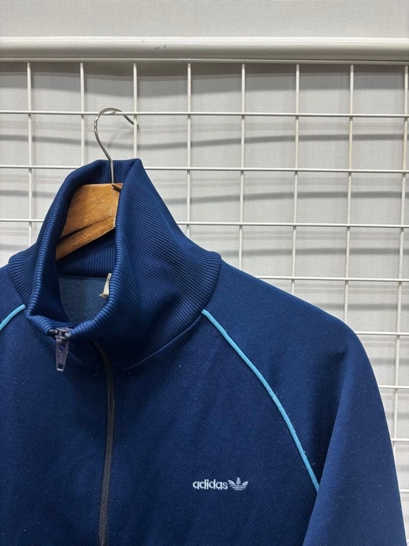 デサント製［adidas］　トラックジャケット　ネイビー系　L 2510-150