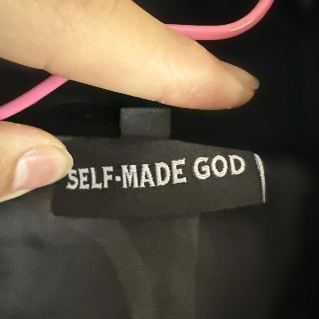self-made-god 黒ベロアセットアップ 上のみ　Mサイズ