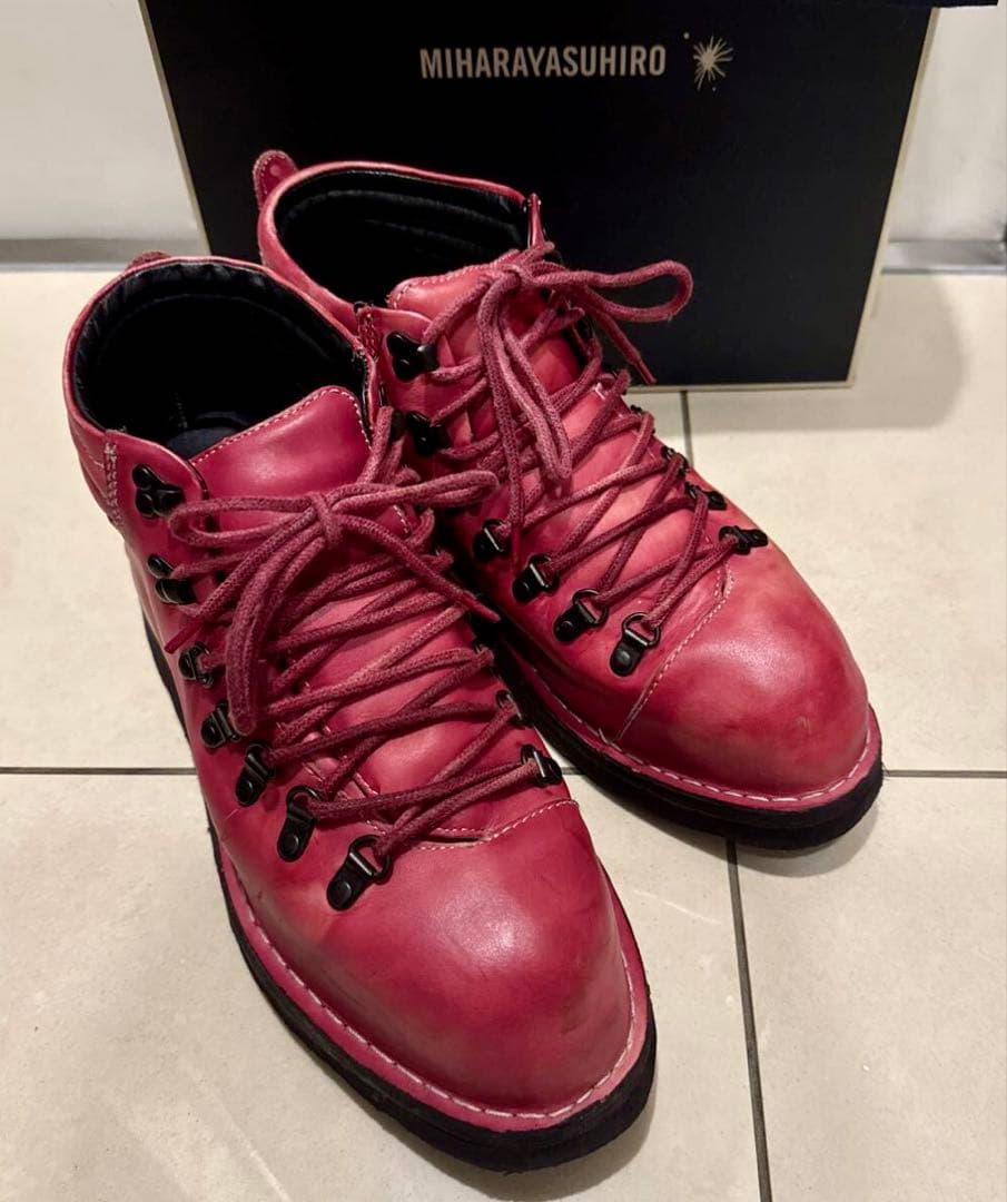 MIHARAYASUHIRO ミハラヤスヒロジャイアント トレッキングブーツ 赤