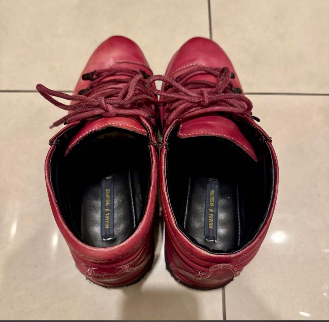 MIHARAYASUHIRO ミハラヤスヒロジャイアント トレッキングブーツ 赤