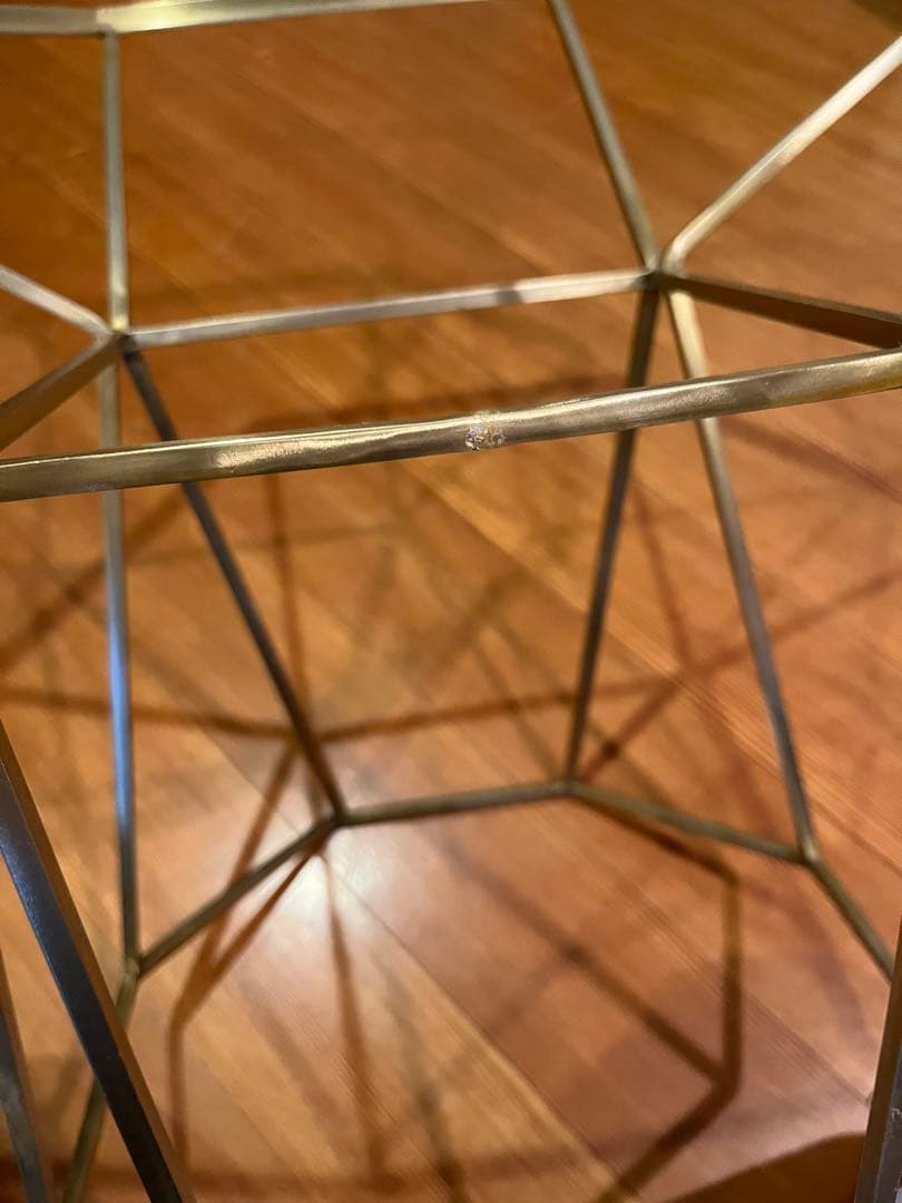 レア★ZARA  テーブル ゴールド