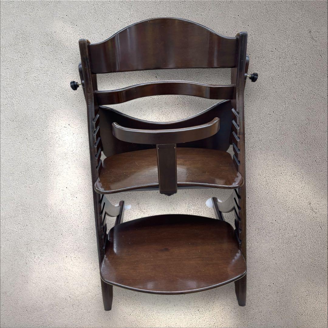 大和屋　すくすくチェア　イーエヌ　テーブルガード　ダークブラウン