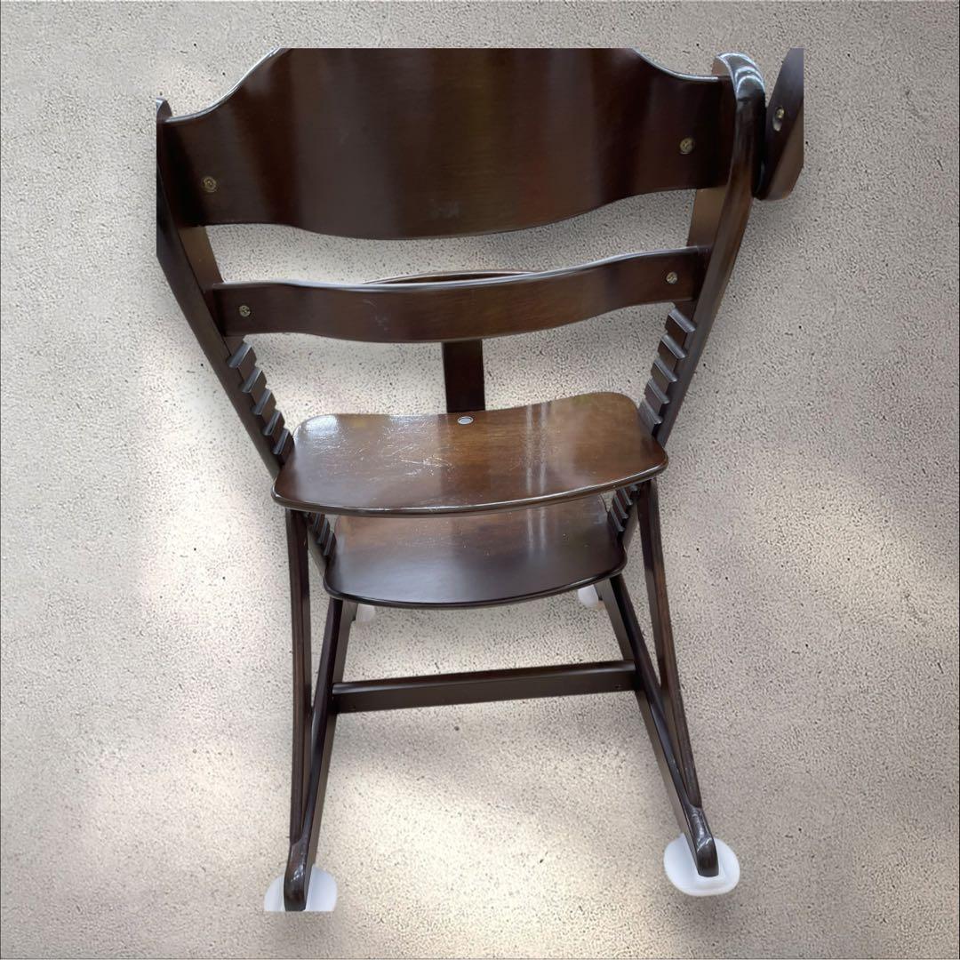 大和屋　すくすくチェア　イーエヌ　テーブルガード　ダークブラウン