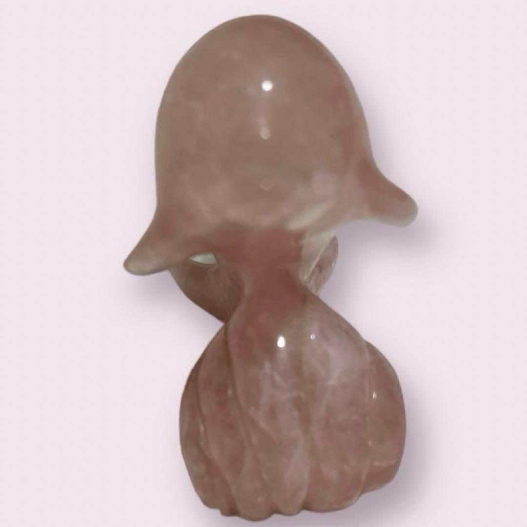 可愛いパワーストーン ローズクォーツのイルカの置物