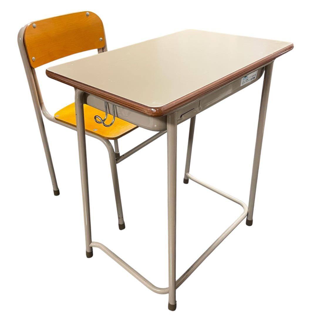 希少✨美品✨昭和レトロ ITOKI イトーキ 学習机 学校机 椅子 セット