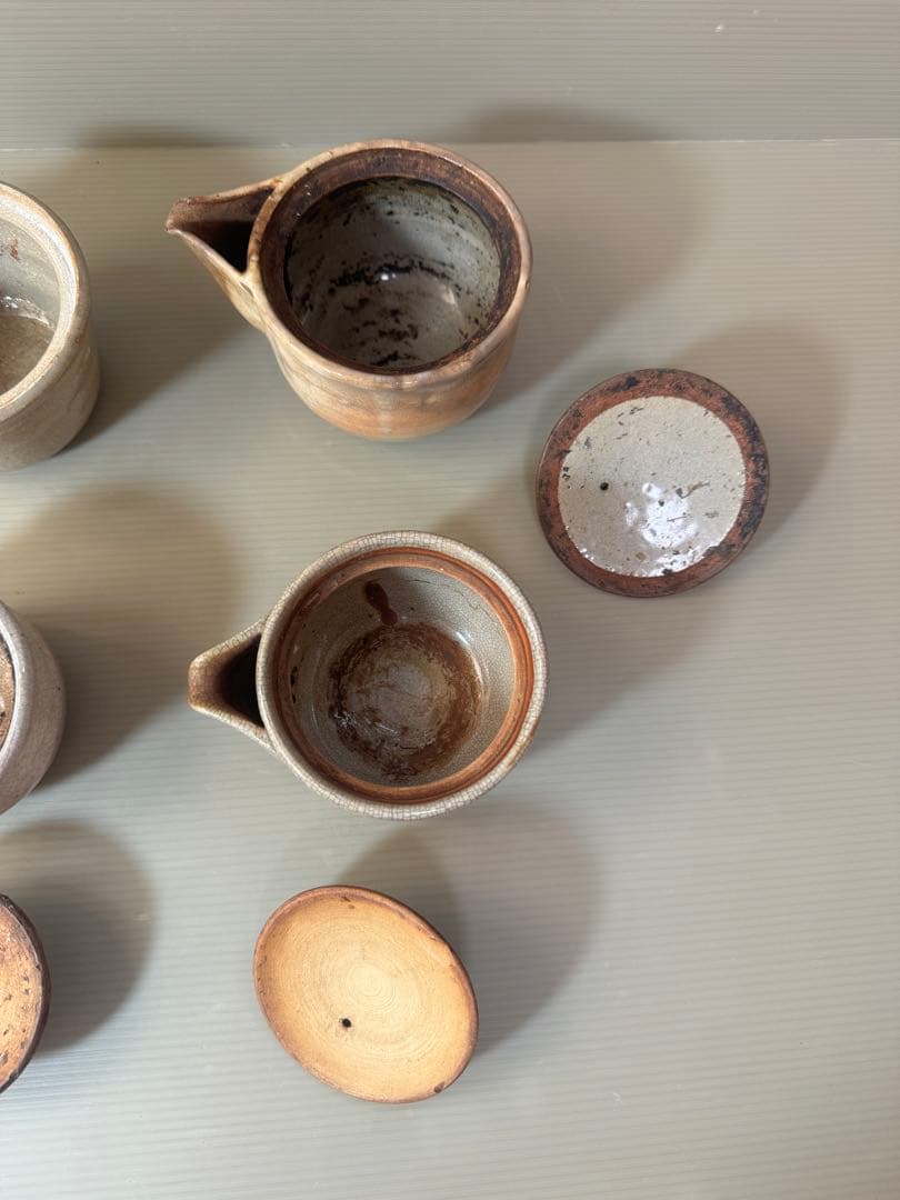 2790 萩焼　宝瓶　4客