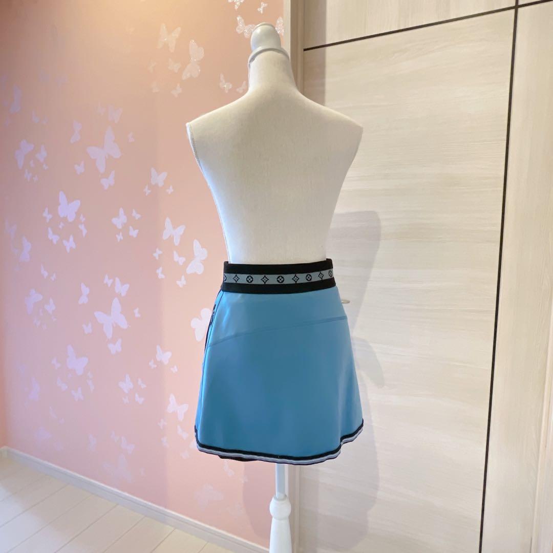 ルイヴィトン テクニカルジャージーテニススカート 1AAAKI ブルー スコート