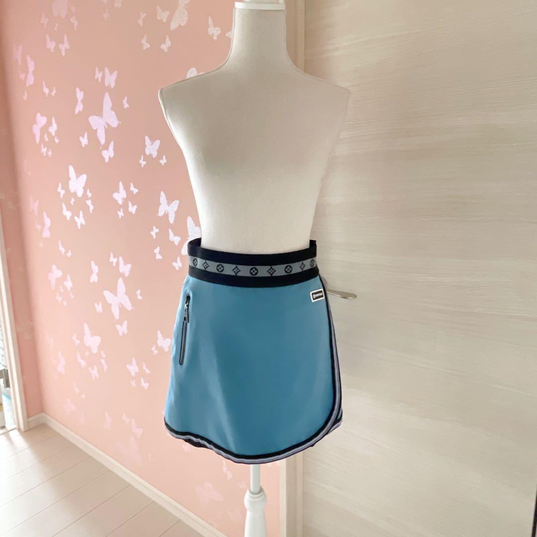 ルイヴィトン テクニカルジャージーテニススカート 1AAAKI ブルー スコート