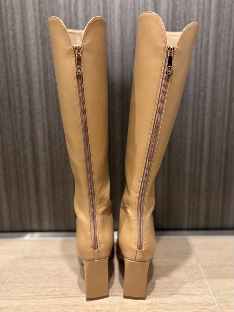 polaura ロングブーツ　ベージュ　Mサイズ