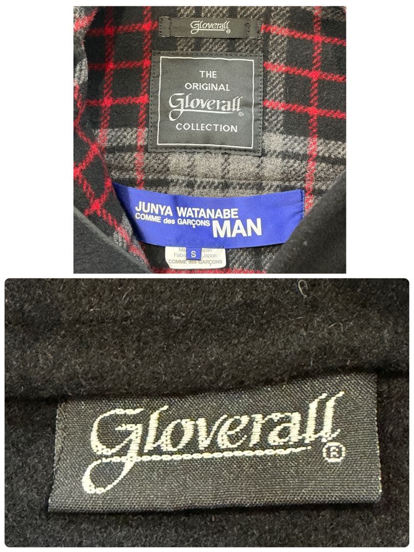 ジュンヤワタナベ コムデギャルソンマン×グローバーオール ダッフルコート S