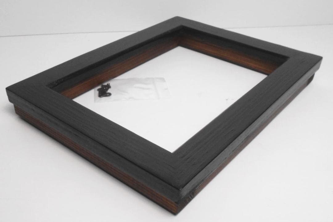 自作・手造り新品◆油絵SMサイズ用の木製額縁/ブラック
