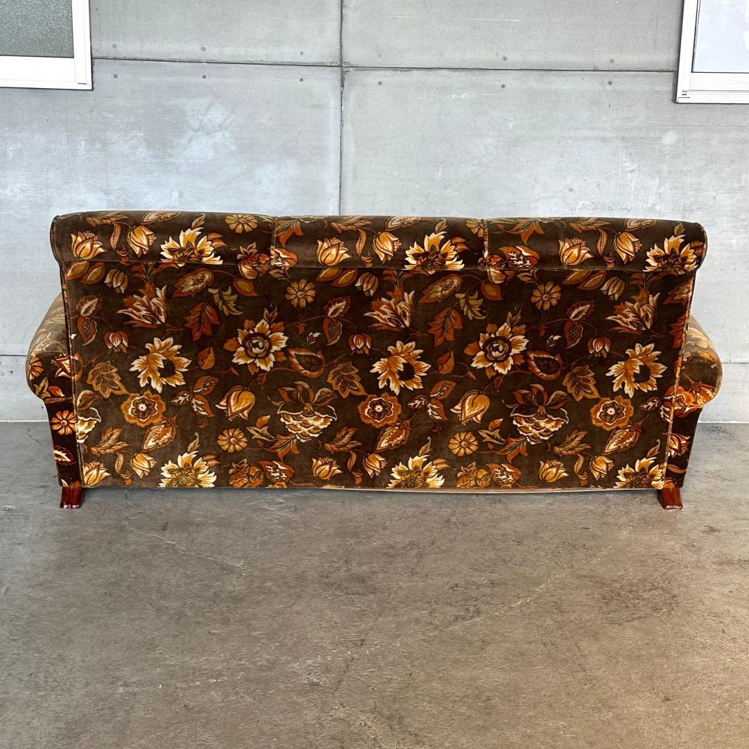 ꧁✿✿✿꧂金華山 ヴィンテージ 70s ミッドセンチュリー 3人掛けソファー