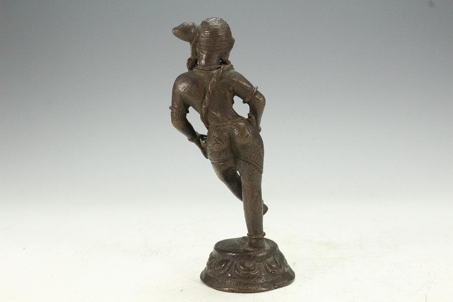 古銅 踊子 像 ガンダーラ 仏教(K-XA902)