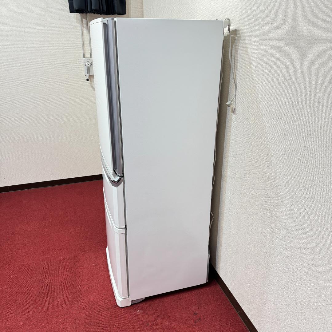 東京23区送料無料　美品三菱　3ドア冷蔵庫　335L　製氷機有　MR-C34YL