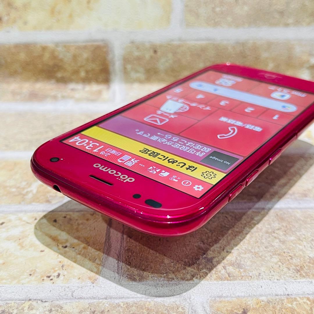 SIMフリー らくらくスマートフォン me 32GB ピンク 電池良好