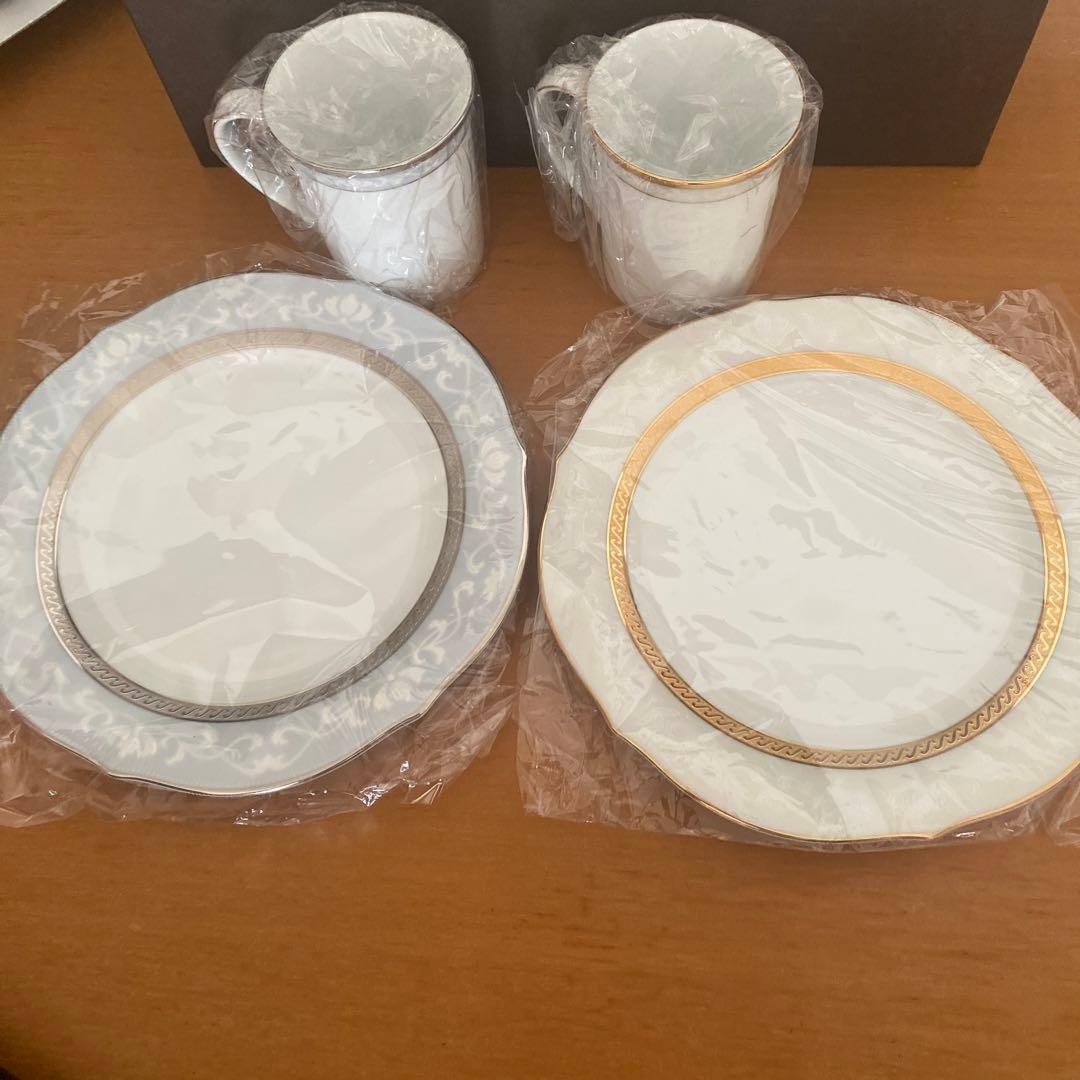【新品未使用】Noritake 食器セット お皿　マグカップ　ペア
