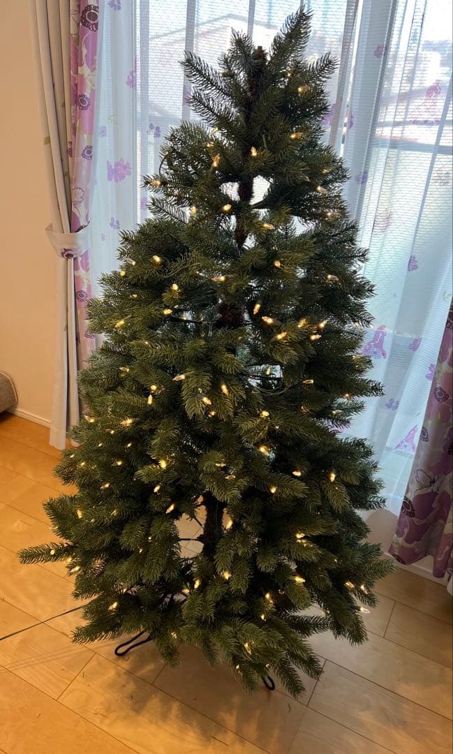 コストコ　150cm 多色LEDライトクリスマスツリー　オーナメント付き！
