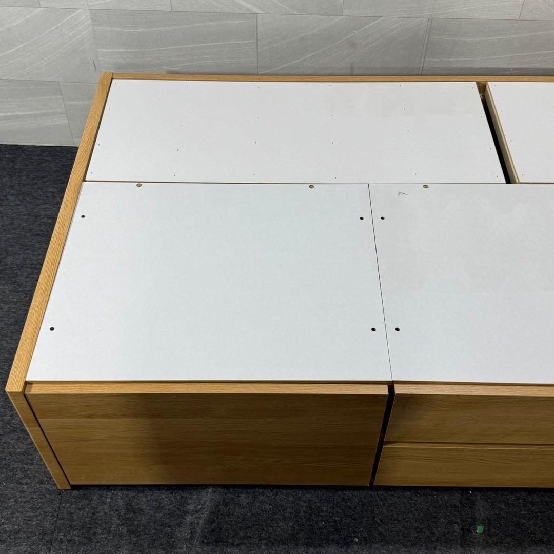 ニトリ シングル ベッドフレーム ジオチェスト 収納 格安 d3774