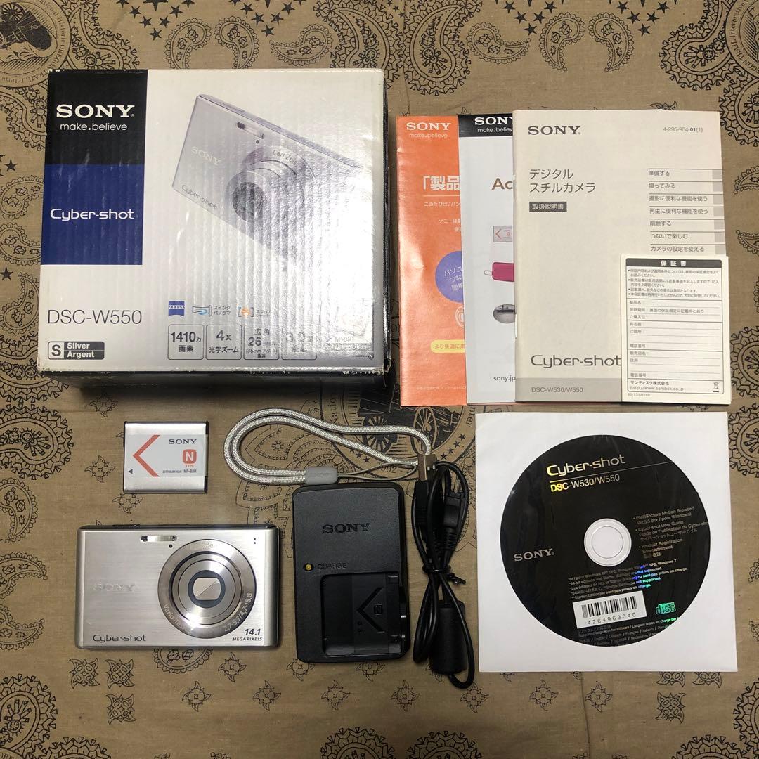 完品 SONY Cyber-shot DSC-W550 デジカメ コンデジ 美品