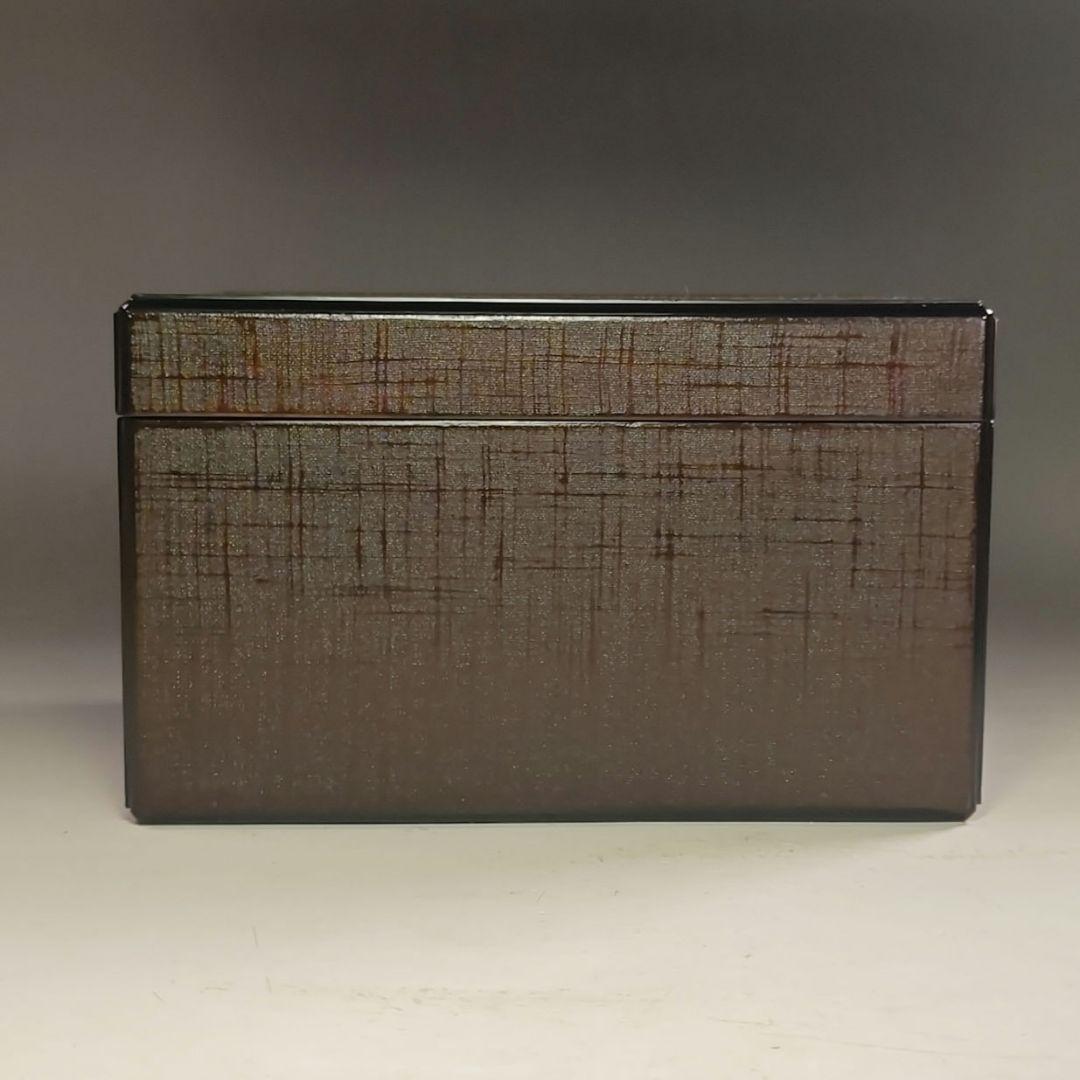 ウ235 茶箱『東山　川瀬表完作』『布摺　利休茶箱　共箱』野点　棗　香合　セット