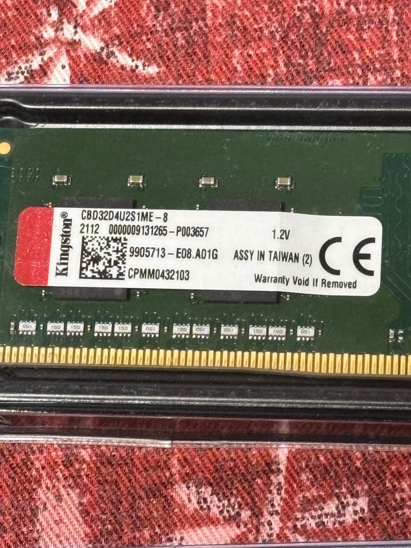 Kingston DDR4-3200 8GB ×2デスクトップ用メモリー
