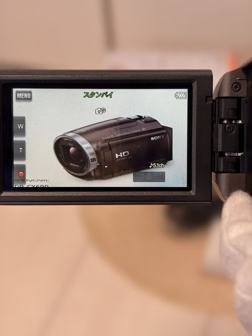 【バッテリー新品】SONY HDR-CX680 ビデオカメラ本体美品付属品完備