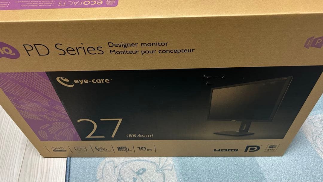 【動作確認済】PD2700Q 27インチ 2K WQHD デザイナーモニター