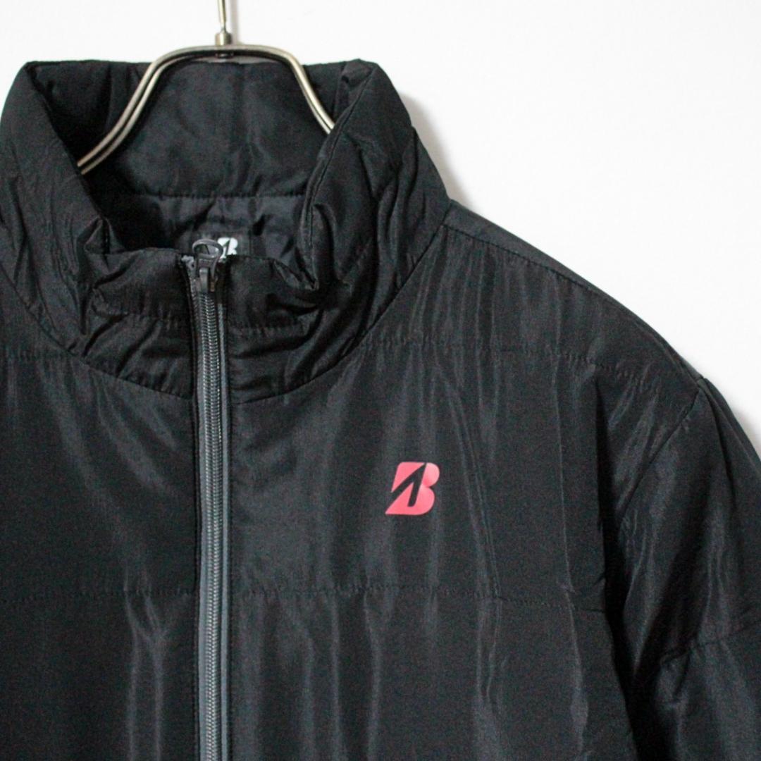 未使用 ブリヂストンゴルフ 長袖半袖 2WAY 中綿ブルゾン Lサイズ 黒