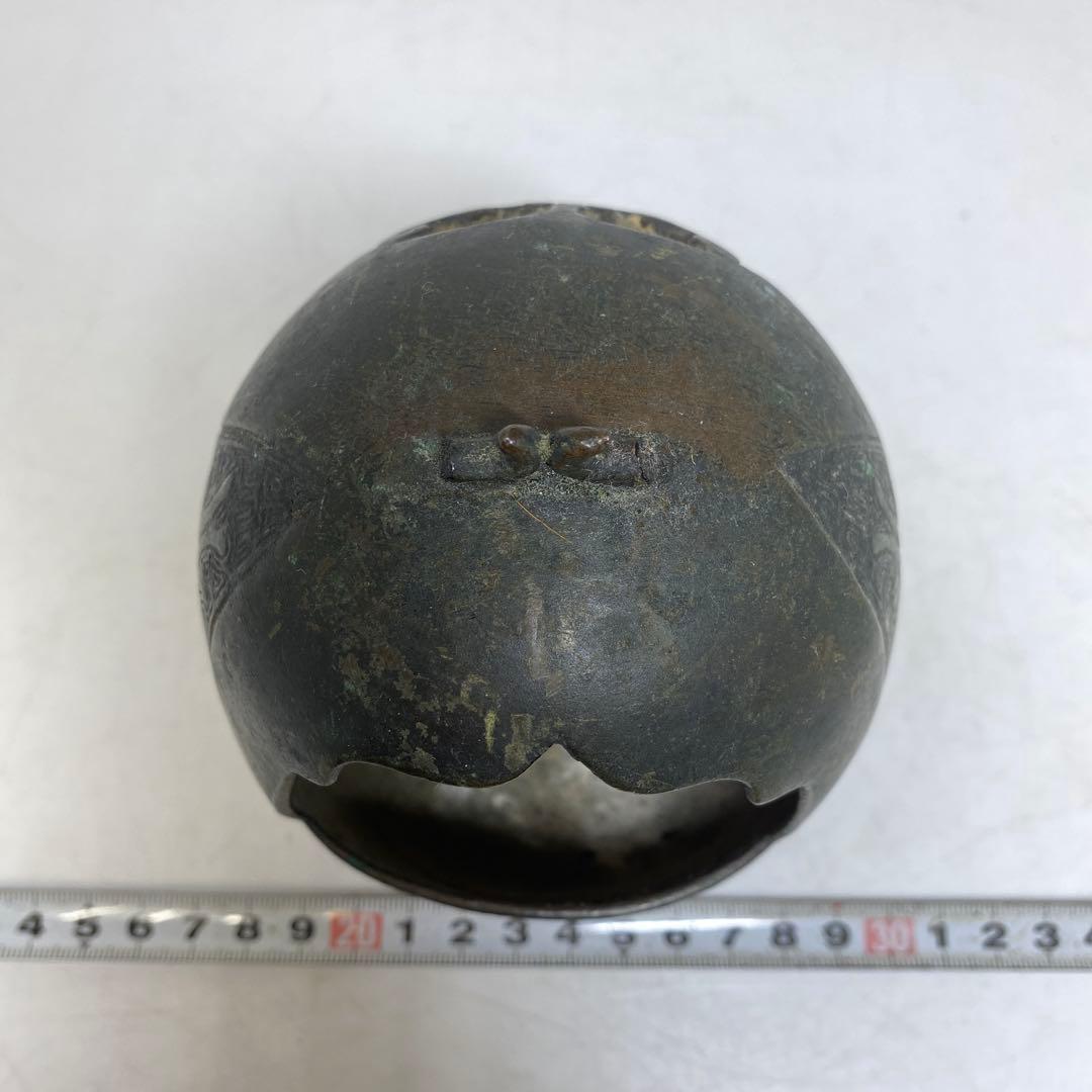 古銅 燭台 高さ約14.5cm 重さ553g 東T8-0207