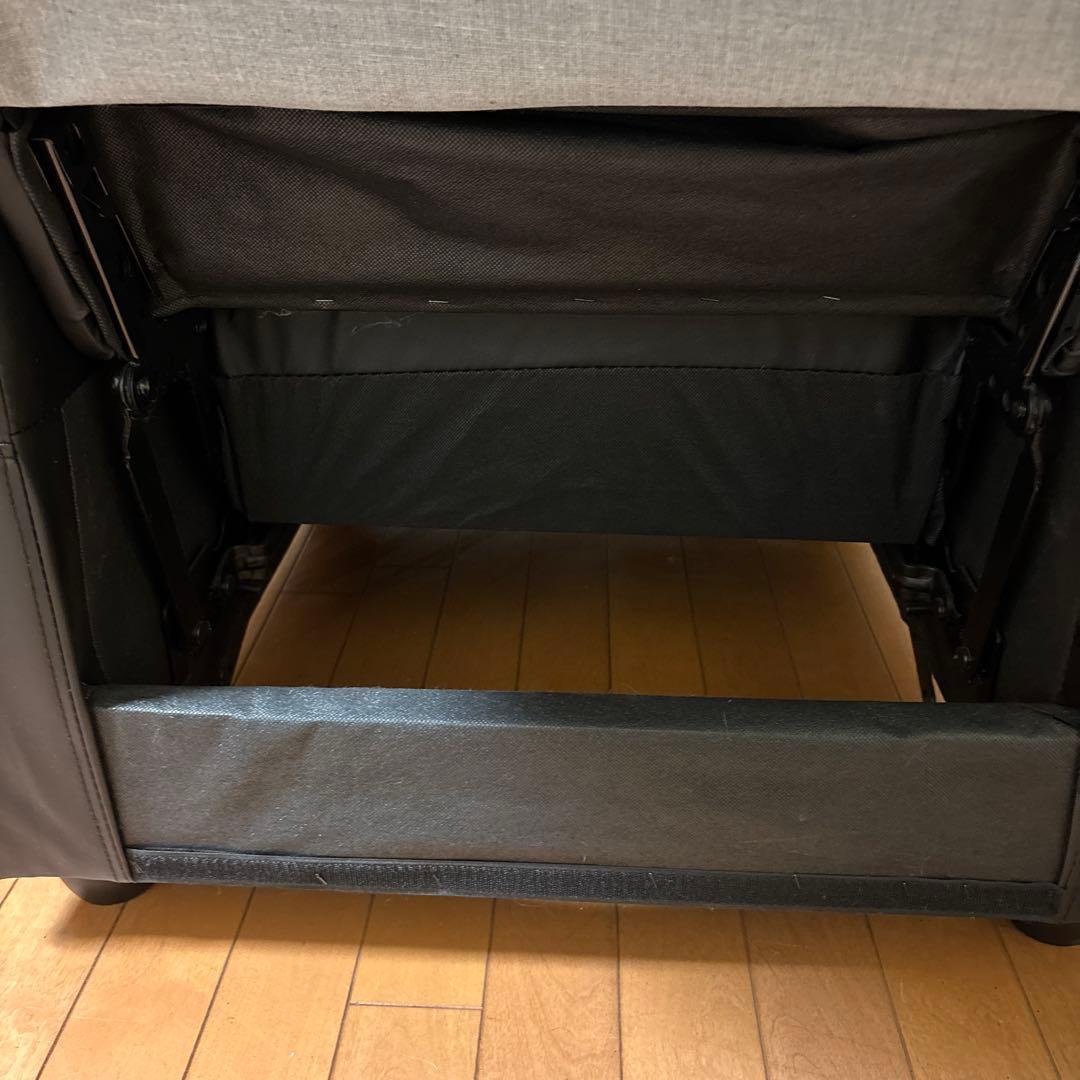 【 直接引取希望 】リクライニングチェアー 1人用 ブラック 合成皮革