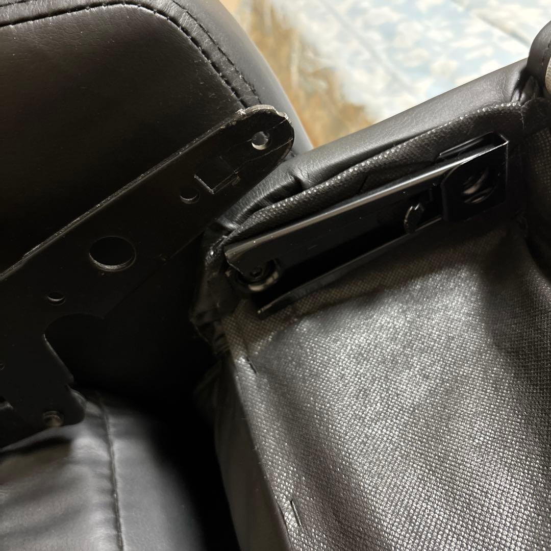 【 直接引取希望 】リクライニングチェアー 1人用 ブラック 合成皮革