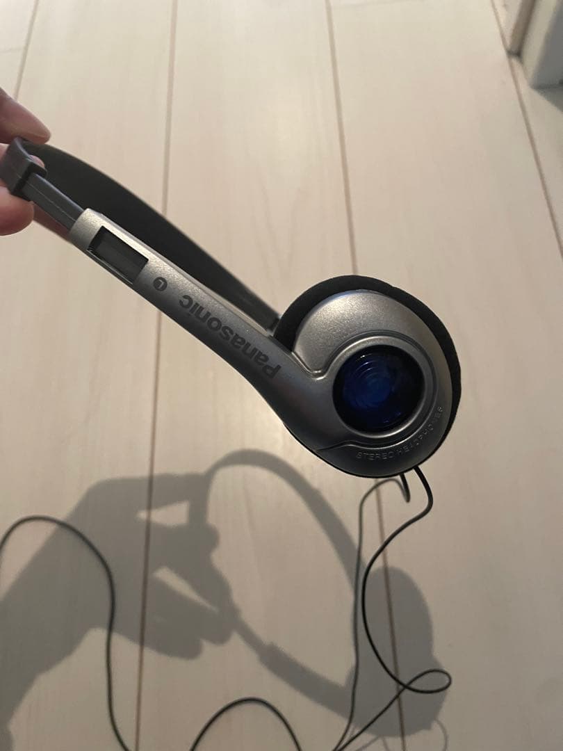 Panasonic 有線ヘッドホン シルバー y2k レトロ