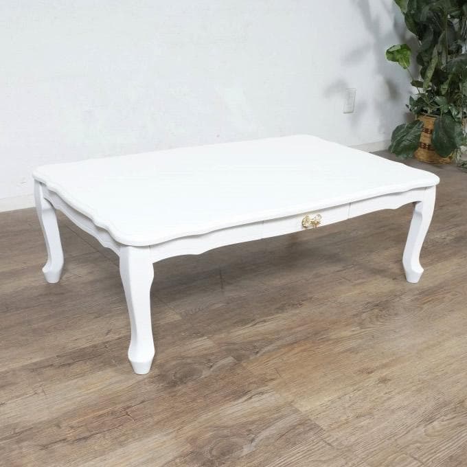 フォロー割【新品】ロマンティック　猫足 折れ脚テーブル　リボン　ガーリー