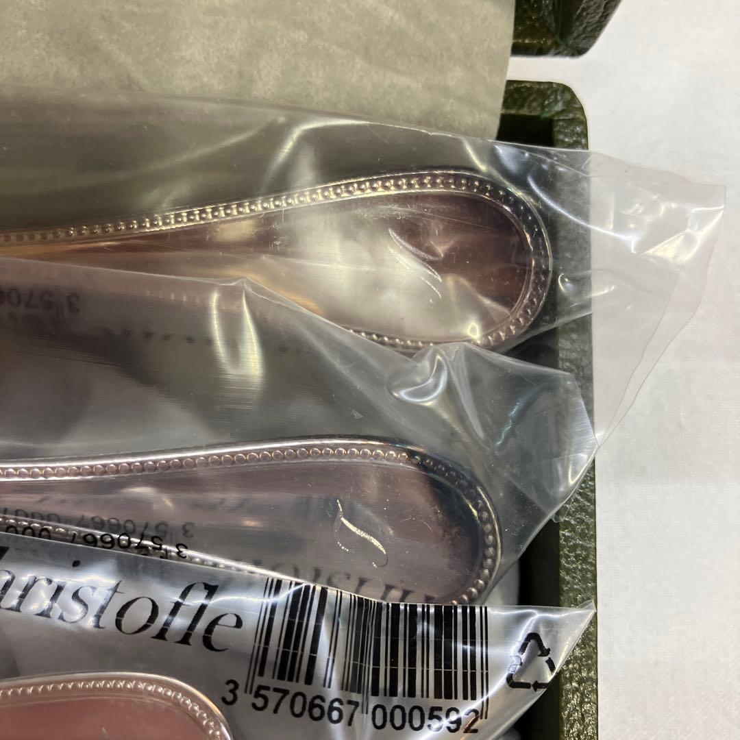 クリストフル パール ケーキフォーク コーヒースプーン 未開封 箱付 イニシャル