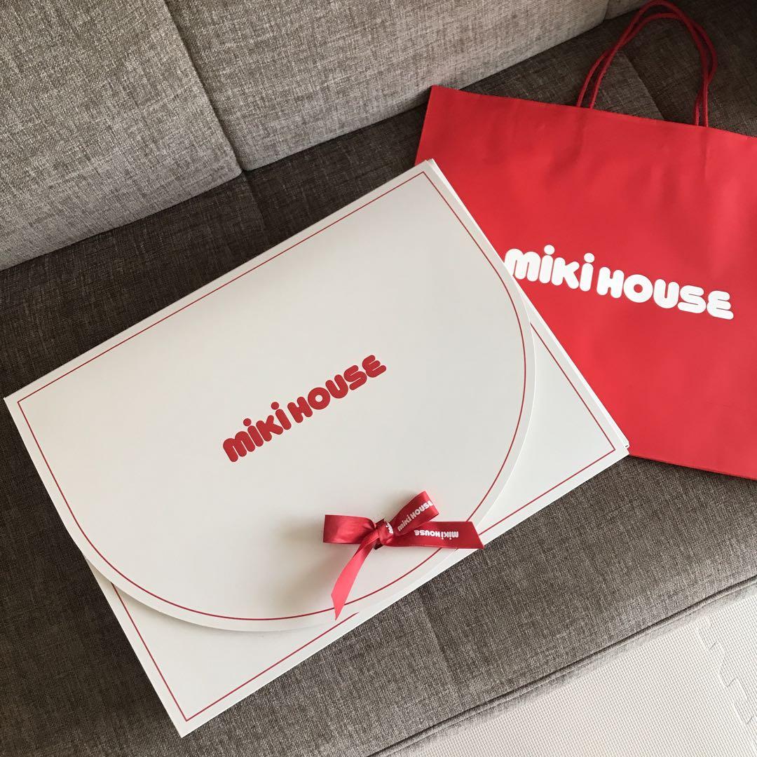 ギフトBOX付ミキハウス ショートオール&スタイ&ソックス