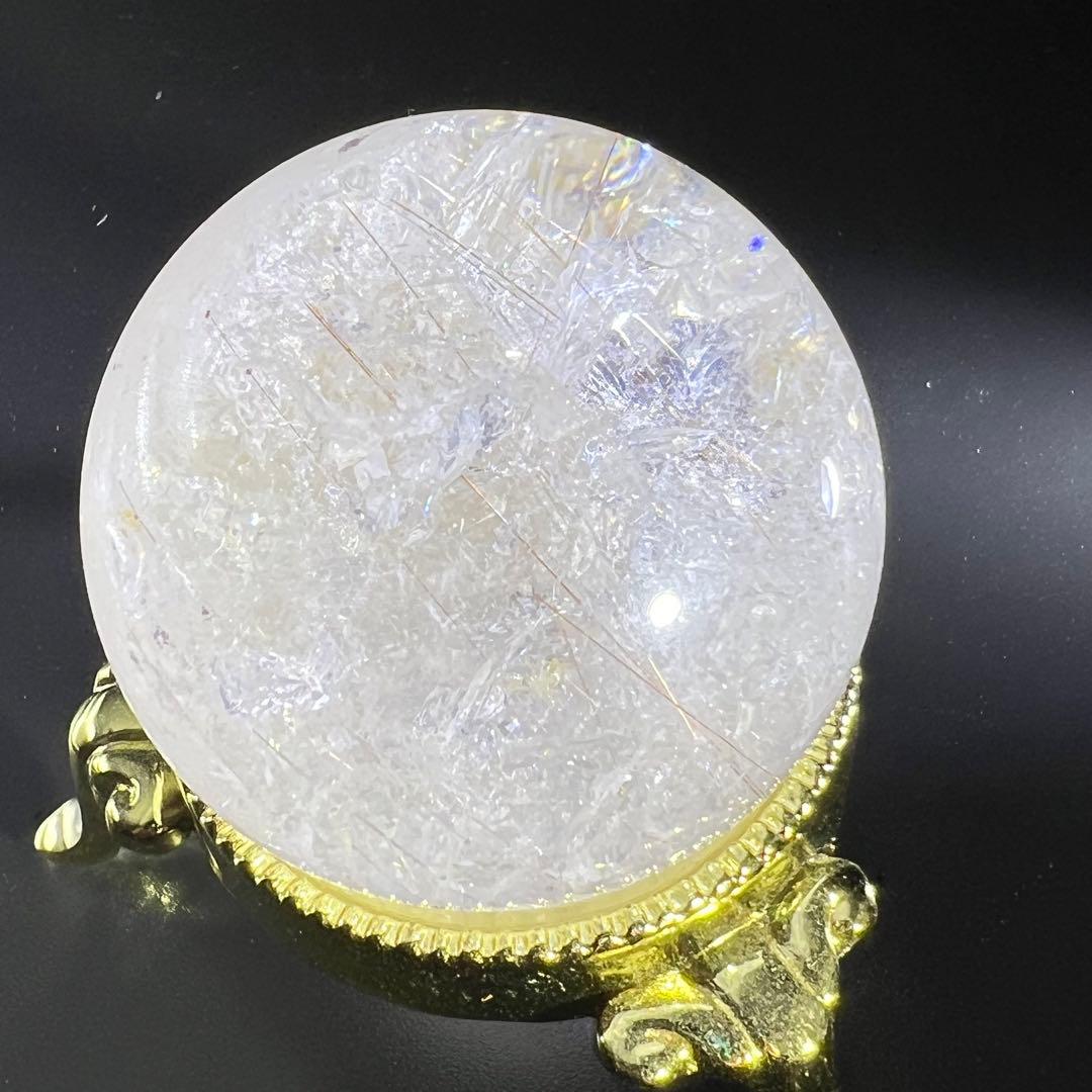 ✨キラッキラ✨ゴールドルチルインクォーツ 丸玉 天然石 パワーストーン 原石