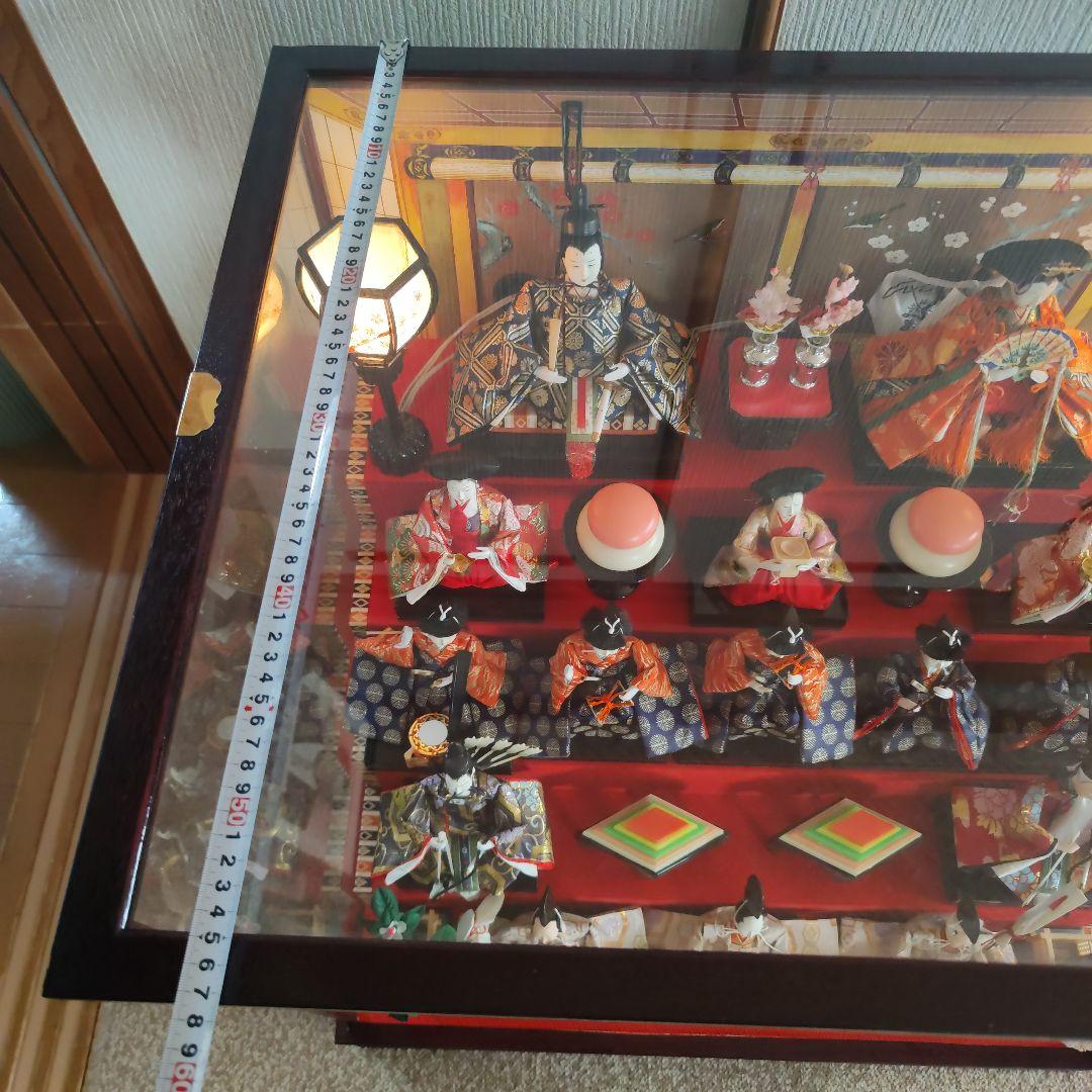 雛人形　ガラスケース付き