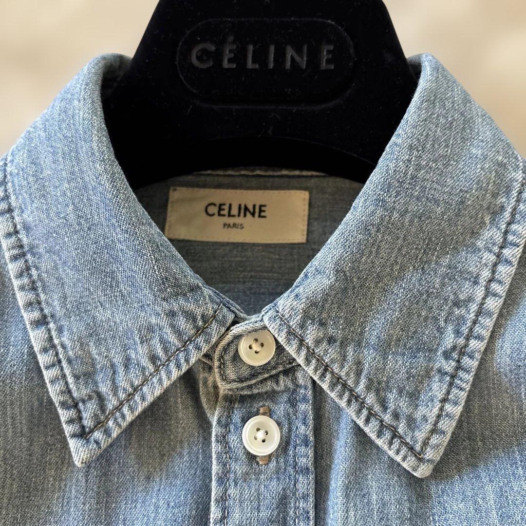 CELINE トリオンフデニムシャツ S
