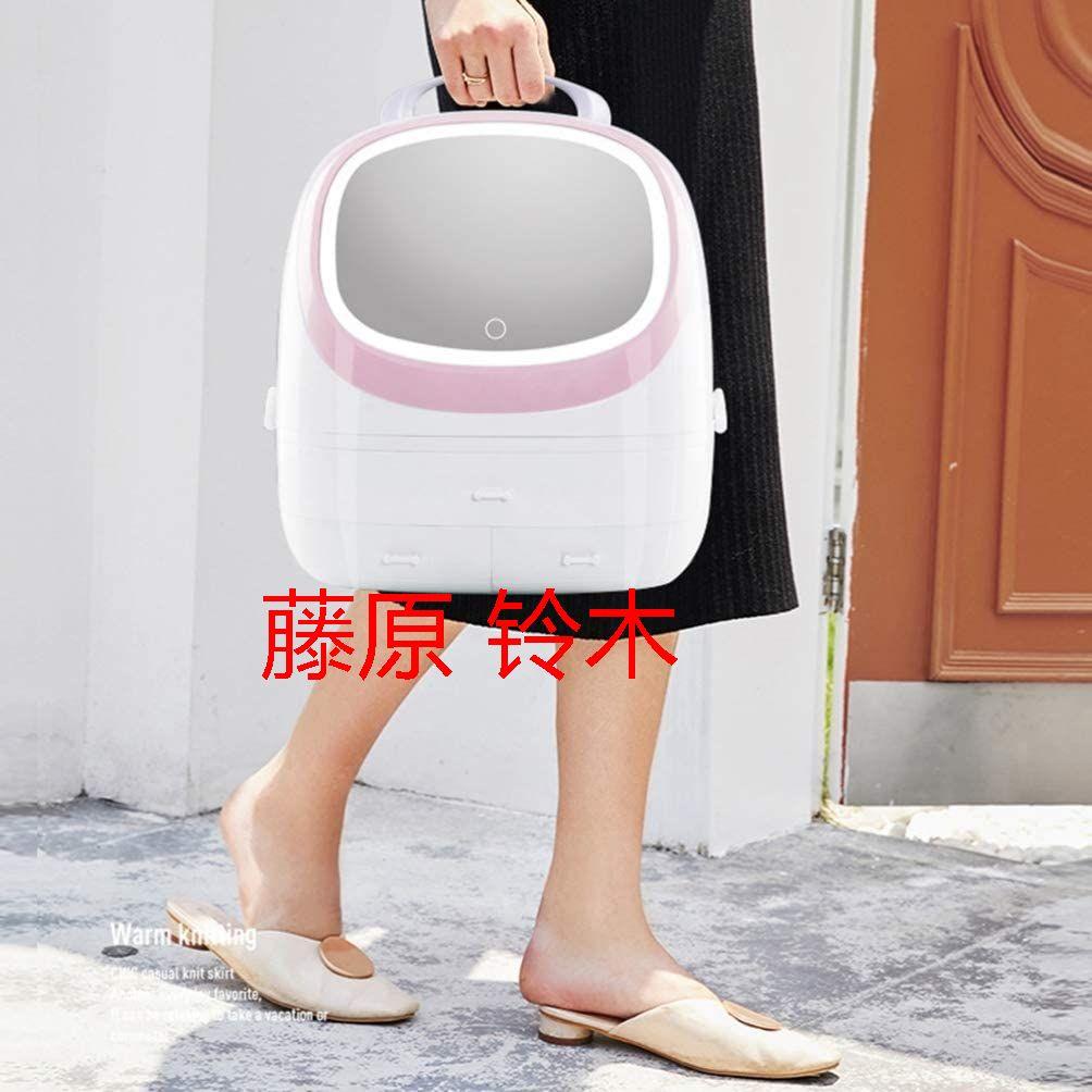 化粧品収納ボックス コスメボックス化粧鏡付きメイクケース ポータブル 引き出!