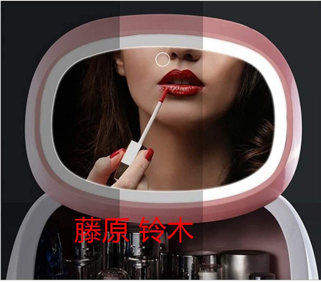 化粧品収納ボックス コスメボックス化粧鏡付きメイクケース ポータブル 引き出!